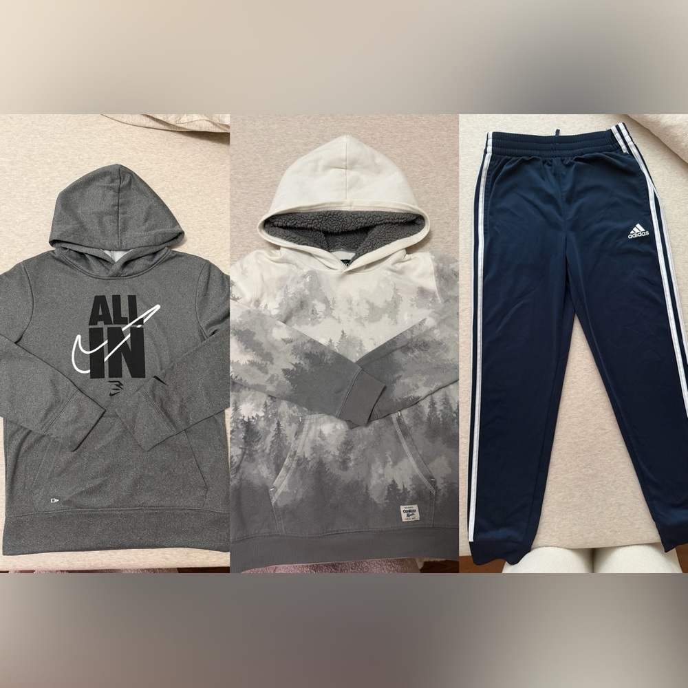 Bundle of Boys fleece hoodie and pant ( boys M 10-12years)